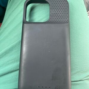 Black Battery Phone Case (usb C) with Textured Camera Area